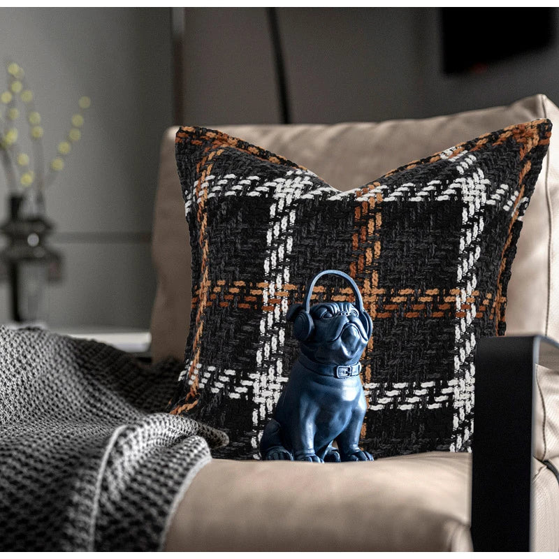 Afralia™ Plaid Fashion Pillow Covers - Luxury Modern Farmhouse Cushion Case