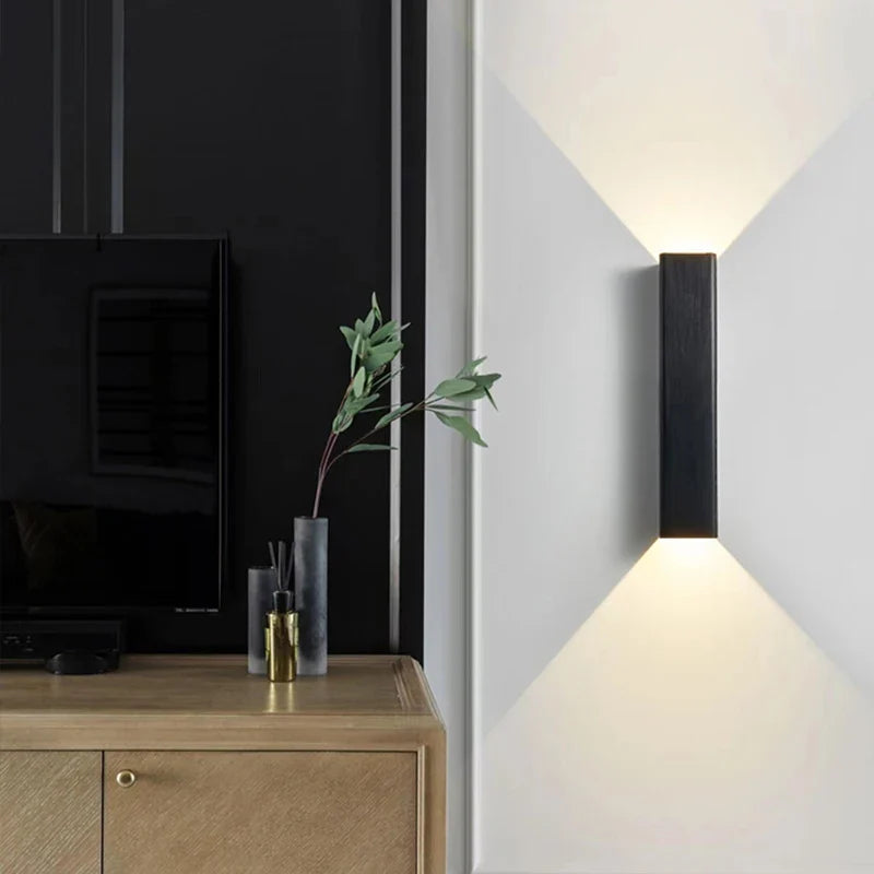 Afralia™ Metal Luxuriou LED Wall Sconce for TV Background, Bedroom, Study - Elegant Lighting Fixture