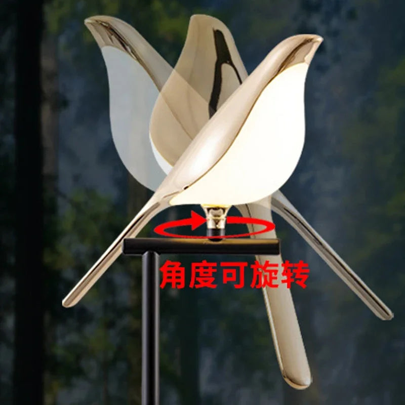 Afralia™ Magpie Bird Table Light Standing Desk Floor Lamp for Modern Indoor Decor