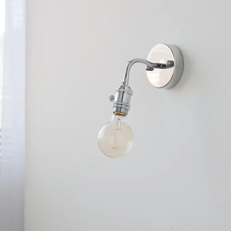Afralia™ LED Wall Lamp Sconce with Pull Chain Switch and Flexible Arm