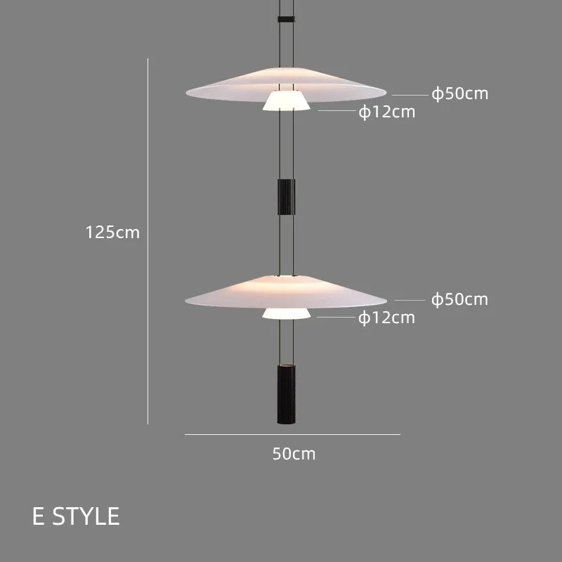 Afralia™ Circular Pendant Light: Modern Minimalist Hanging Lamp for Living Room, Dining, Bar