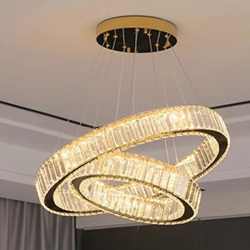 Afralia™ Crystal Chandelier: Luxury Pendant Lighting for Living Room, Staircase & Ceiling
