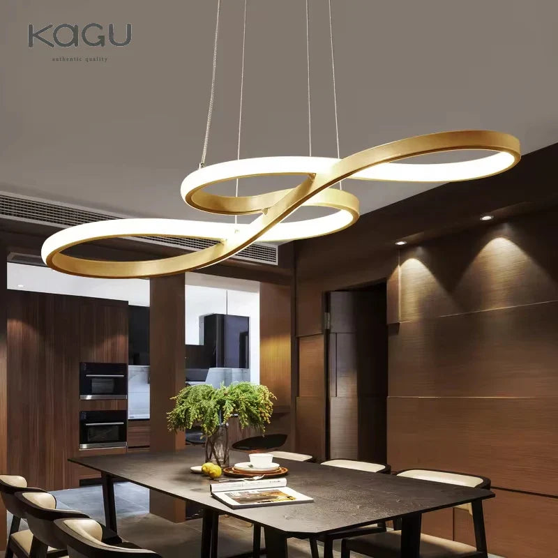 Afralia™ Circle LED Chandelier: Nordic Minimalist Design for Living, Bedroom, Dining Room