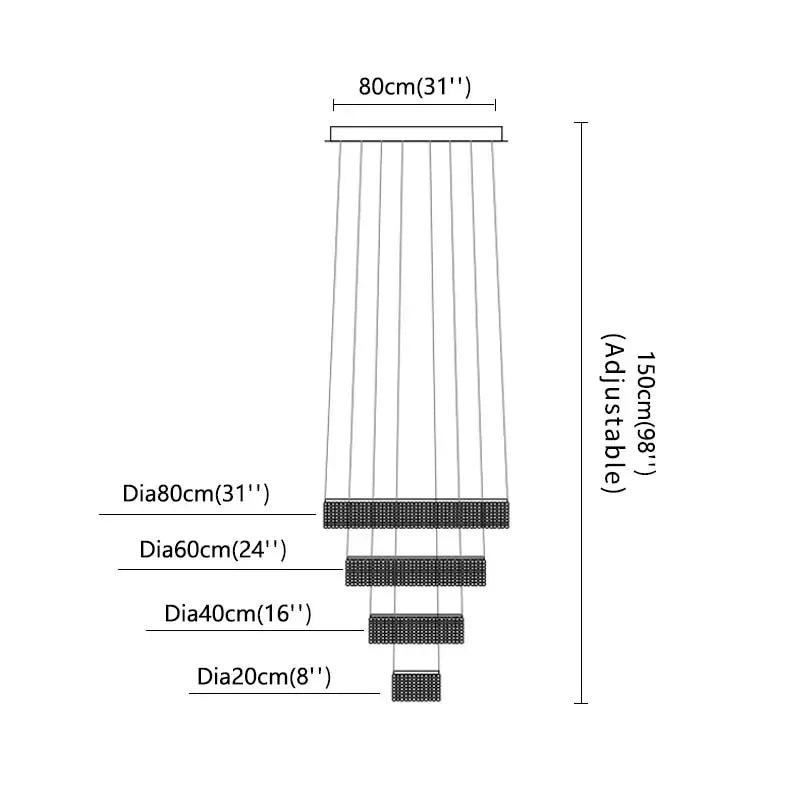 Afralia™ Modern Crystal LED Chandelier Ring for Living Room Lobby - Chrome Finish