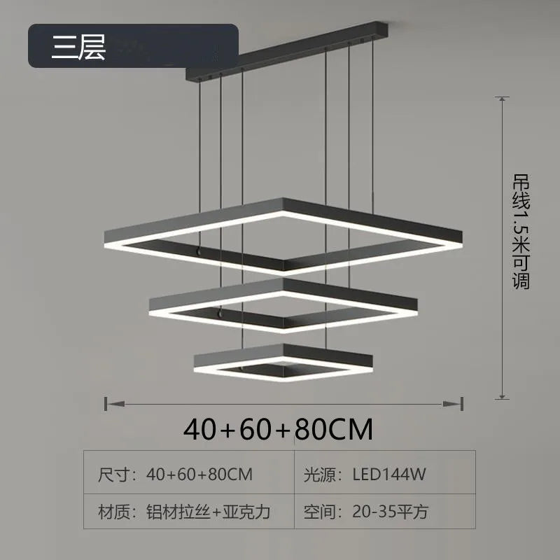 Afralia™ Modern LED Pendant Lamp for Home Decor Chandelier Lighting Fixture