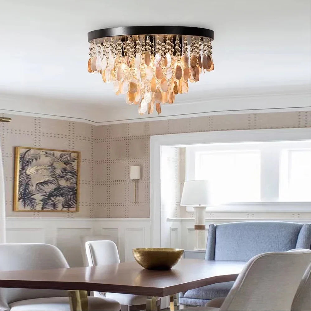 Afralia™ Modern Crystal LED Ceiling Light Chandelier for Living Room Bedroom
