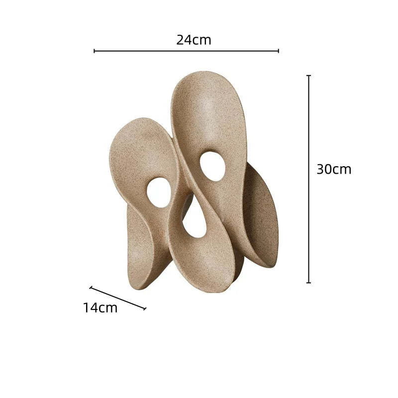 Afralia™ Coral Hollow Sculpture - Artistic Home Decor Figurine