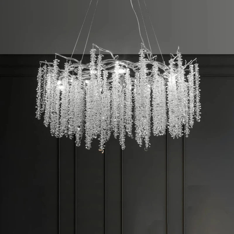 Afralia™ Luxury Crystal Ceiling Chandelier Living Room Dining Room Decoration