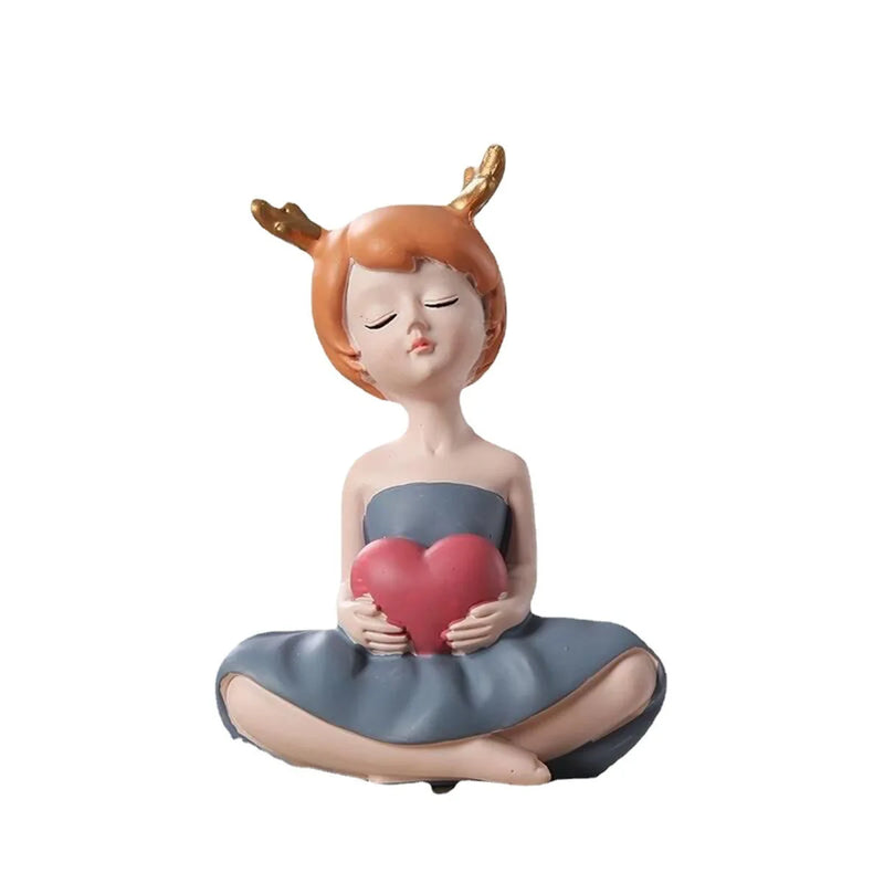 Fairy Girl Desk Figurines, Nordic Home Decor, Car Accessories, Arts and Crafts by Afralia™