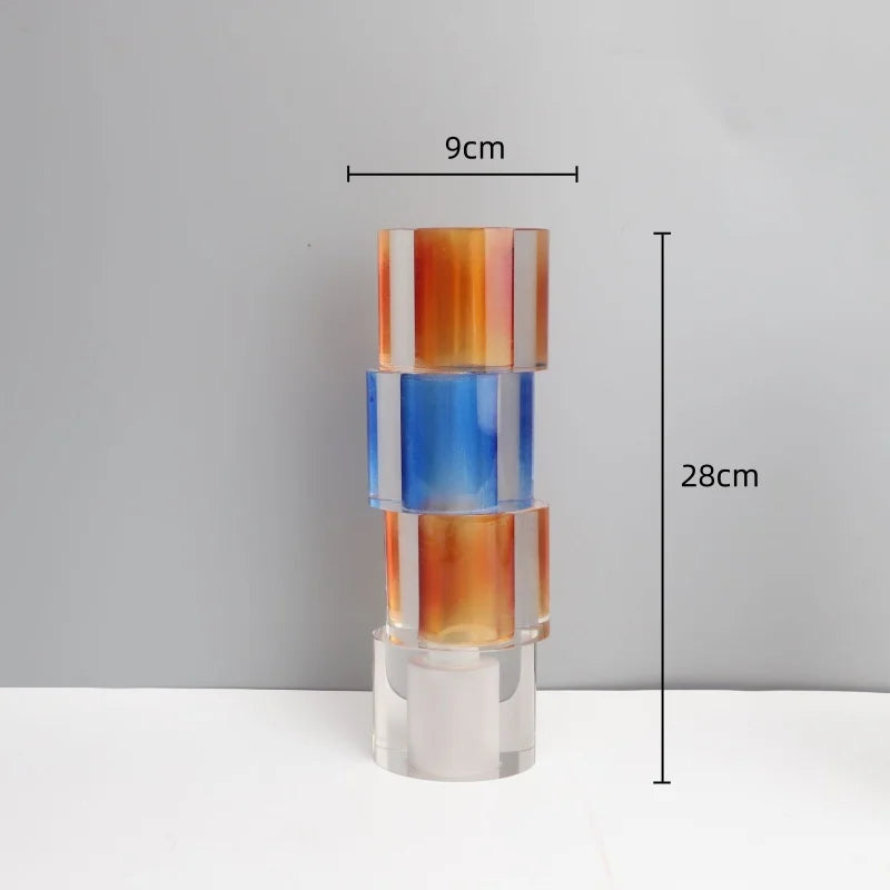 Afralia™ Clear Crystal Mosaic Vase - Home Decoration Terrarium Flower Pot