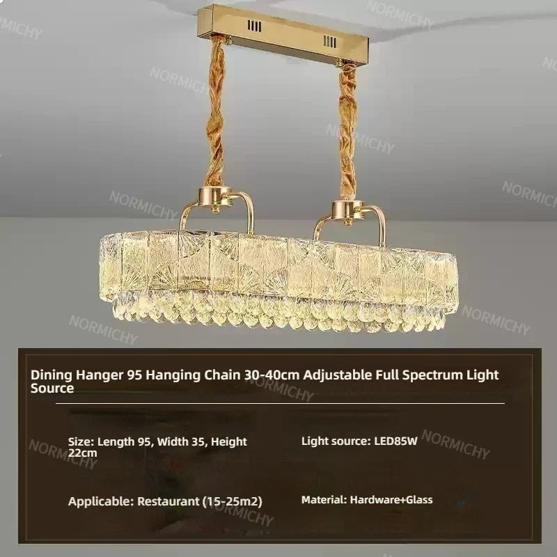 Afralia™ Luxury Crystal Pendant Light for High-End Atmosphere