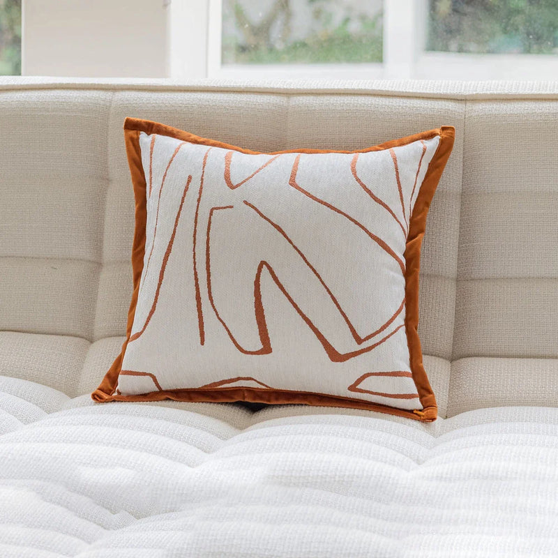 Afralia™ Modern Simplicity Jacquard Pillow Cover Set for Living Rooms