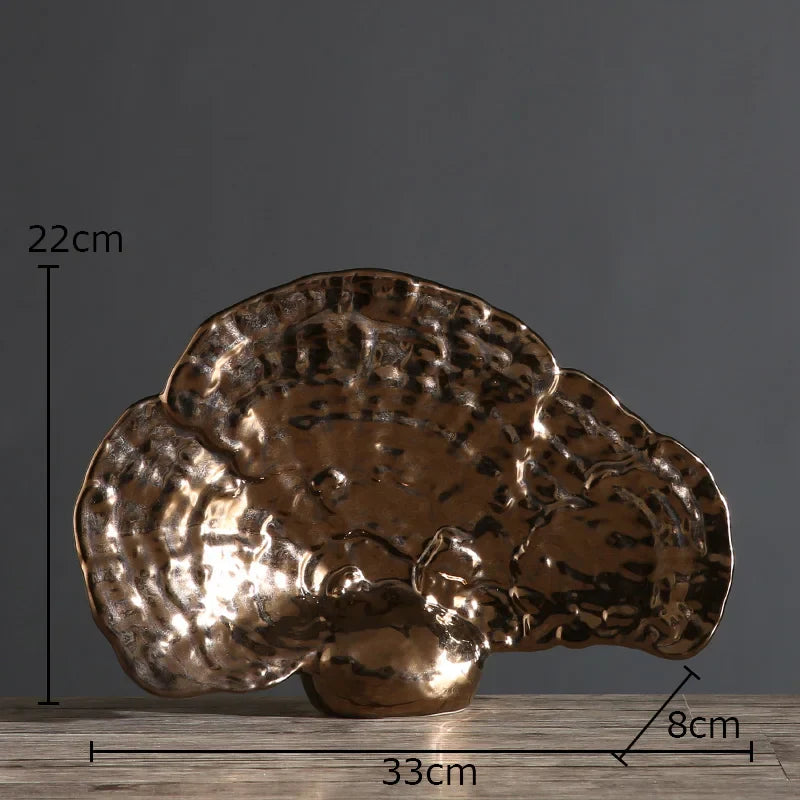 Afralia™ Ganoderma Lucidum Sculpture Desk Ornament, Modern Room Decor & Crafts