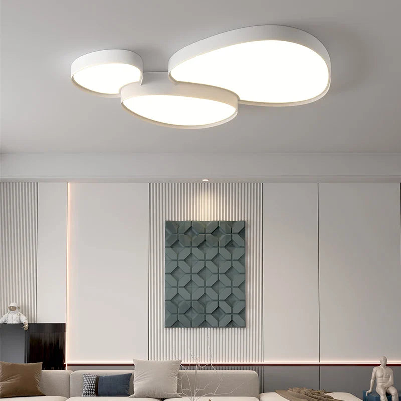 Afralia™ Modern Round LED Ceiling Lamp for Living Room and Bedroom