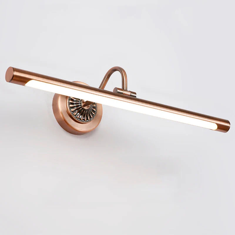 Afralia™ Red Bronze LED Bathroom Light 8W Gold Wall Lamp for Bedroom and Dressing Room