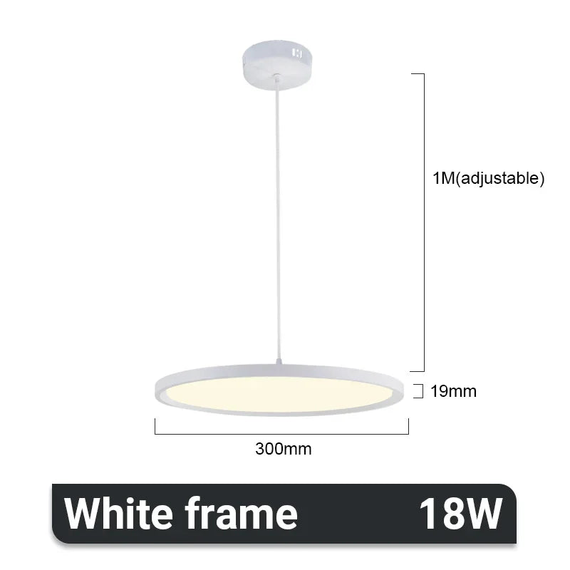 Afralia™ Round Aluminum Pendant Light for Home, Restaurant, and Bar, LED Ceiling Lamp