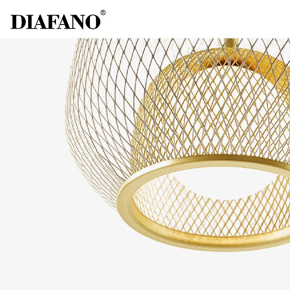 Afralia™ Nordic Foscarini Spokes LED Pendant Light - Modern Industrial Bird Cage Chandelier