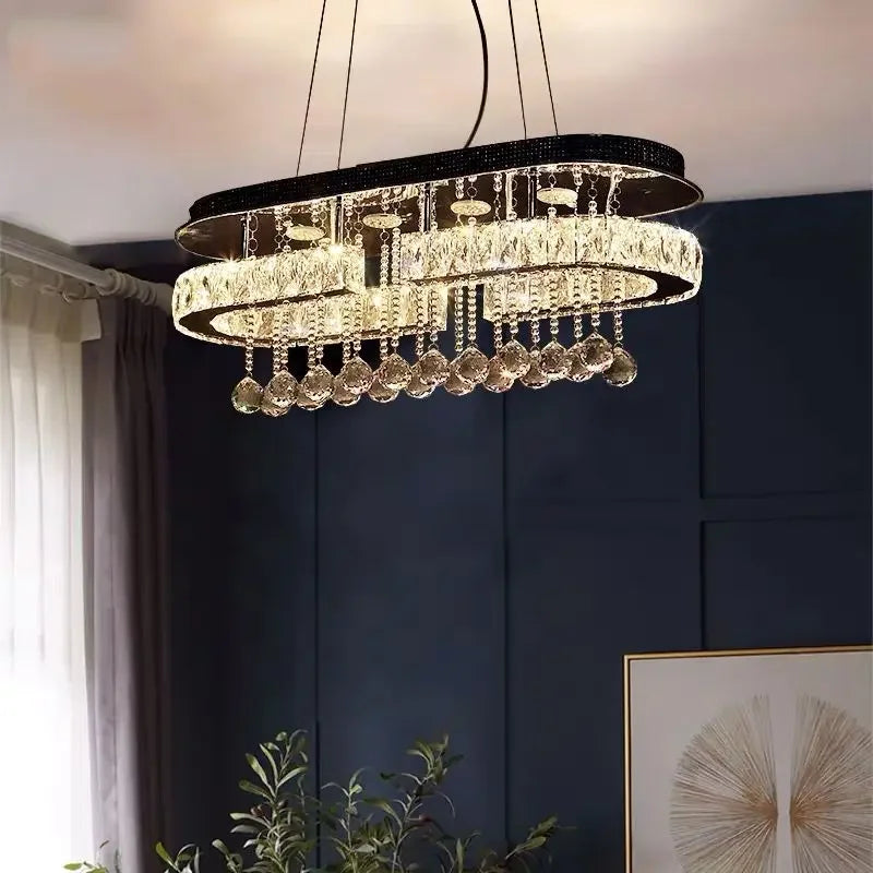 Afralia™ Luxury Crystal Dining Pendant Light - Modern, Creative, Personalized Lighting
