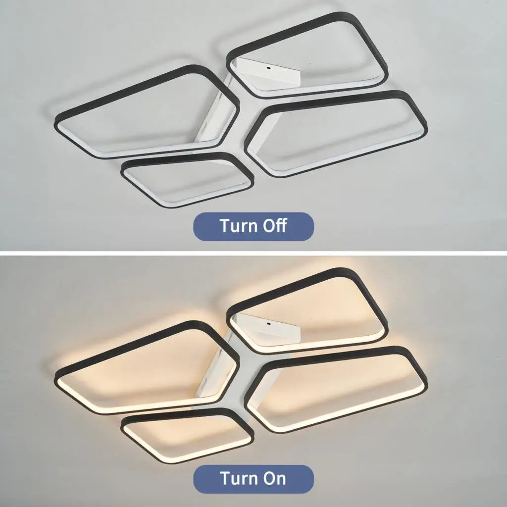 Afralia™ Modern LED Ceiling Light Fixture for Living Room & Bedroom Décor