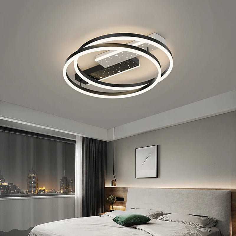 Afralia™ Modern Ceiling Chandelier Light: Bedroom, Living Room, Study, Restaurant Indoor Lighting