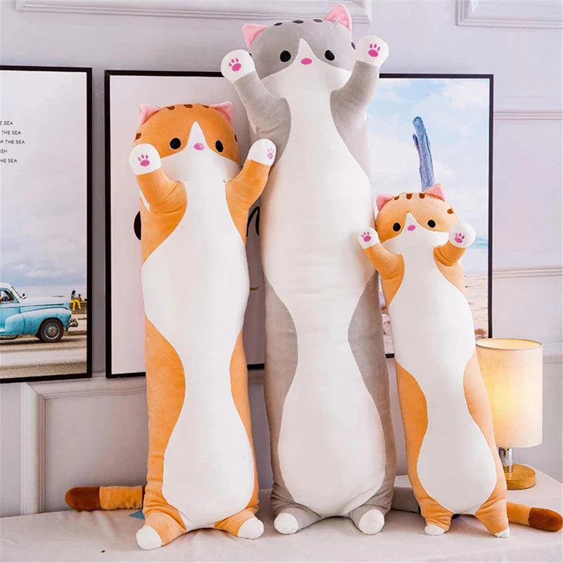 Afralia™ Long Pillow: Soft, Comfortable, Cute Plush Toy for Kids, Girlfriend, Schoolmate - Ideal Gift