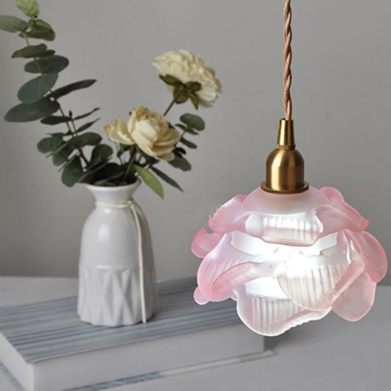 Afralia™ Glass Knob Switch LED Pendant Light - Nordic Modern Adjustable Hanging Lamp