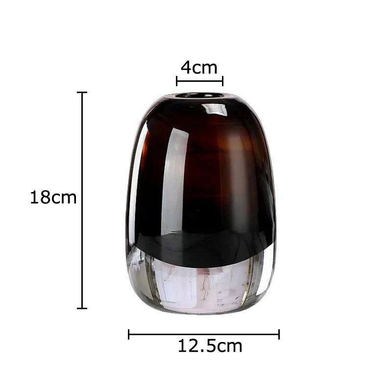 Afralia™ Delicate Glass Vase for Floral Arrangement and Room Decor