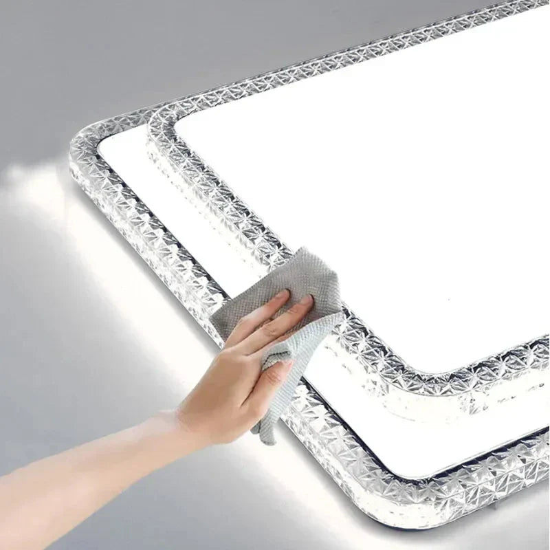 Afralia™ Diamond LED Ceiling Lamp White/Warm Light Modern Simple Design for Home Lighting