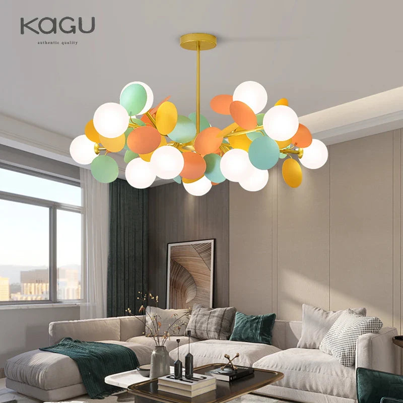 Afralia™ Flower Branch Series Chandelier: Multicolored Kids Room & Bedroom Lighting Fixtures