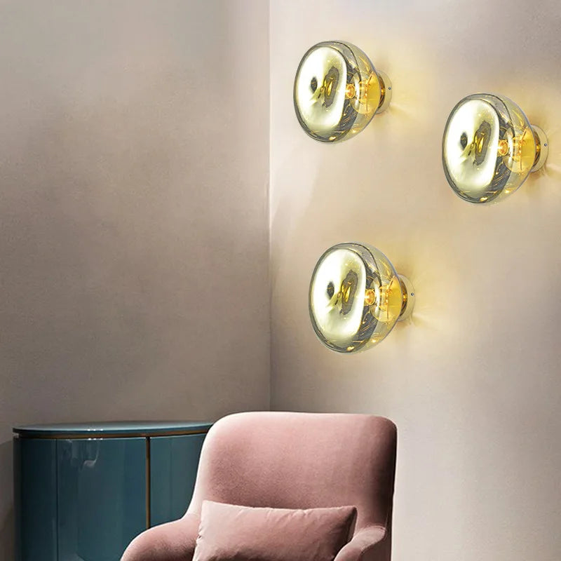 Afralia™ Rose Gold LED Wall Lamp for Modern Interiors