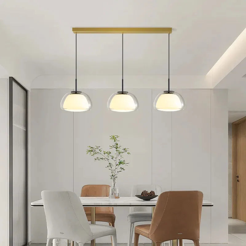 Afralia™ Glass Jelly Pendant Lamp: Minimalist Luxury Design for Home Living Room Bedroom