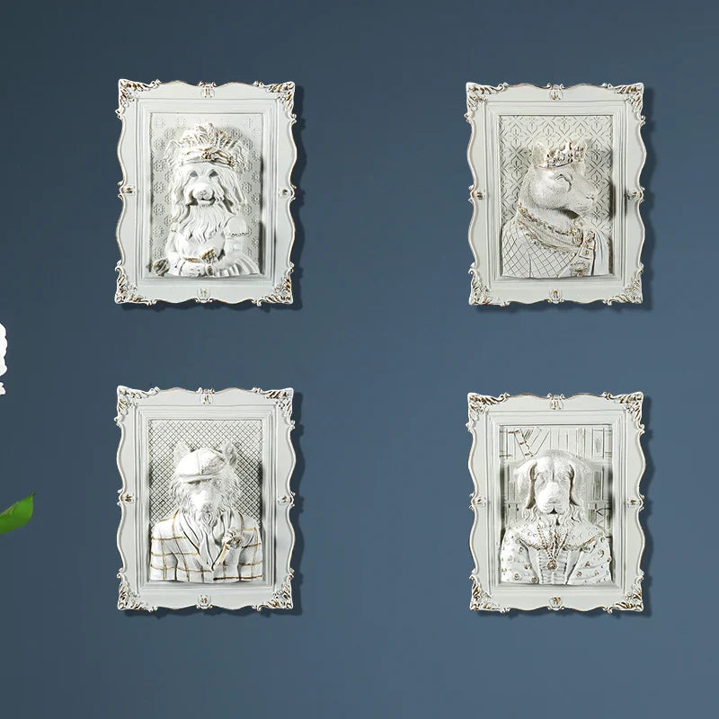 Afralia™ Earl Cat Resin Pendant Wall Decoration Frame for a Whimsical Touch.