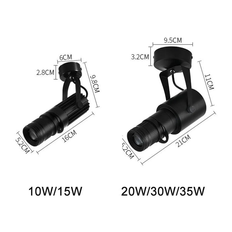 Afralia™ Wireless Dimmable Track Spotlights with 4 Aperture Dimming