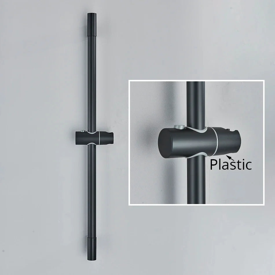 Afralia™ Shower Slide Bar 60cm Extension Hand Shower Head Rail Wall Mount Adjuster