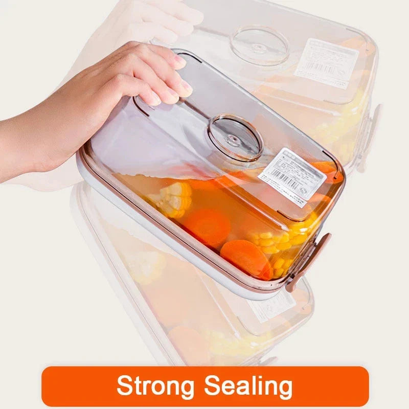 Afralia™ Vacuum Sealed Food Dispenser Box for Kitchen Storage