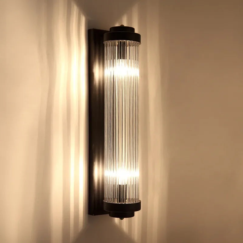 Afralia™ Crystal Wall Lights: Modern Minimalist LED Wall Sconce for Home, Living Room, Bedroom