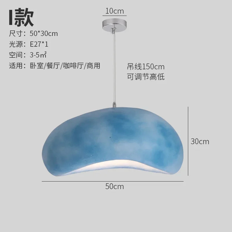 Afralia™ Minimalist Resin Pendant Light: Modern Nordic Chandelier for Restaurant and Bar Counter