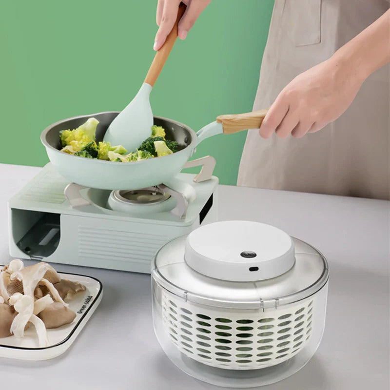 Afralia™ Vegetable Dehydrator: Quick, Electric, 2-in-1 Dryer and Salad Spinner