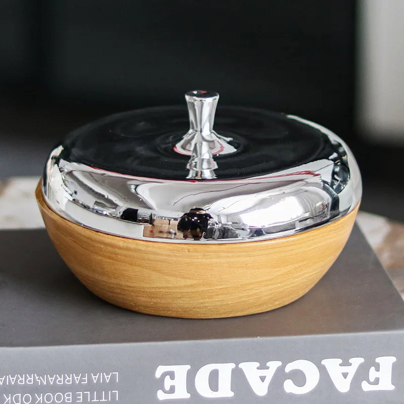 Afralia™ Pine Cone Resin Storage Jar & Fruit Dish - Desktop Organizer & Snack Plate