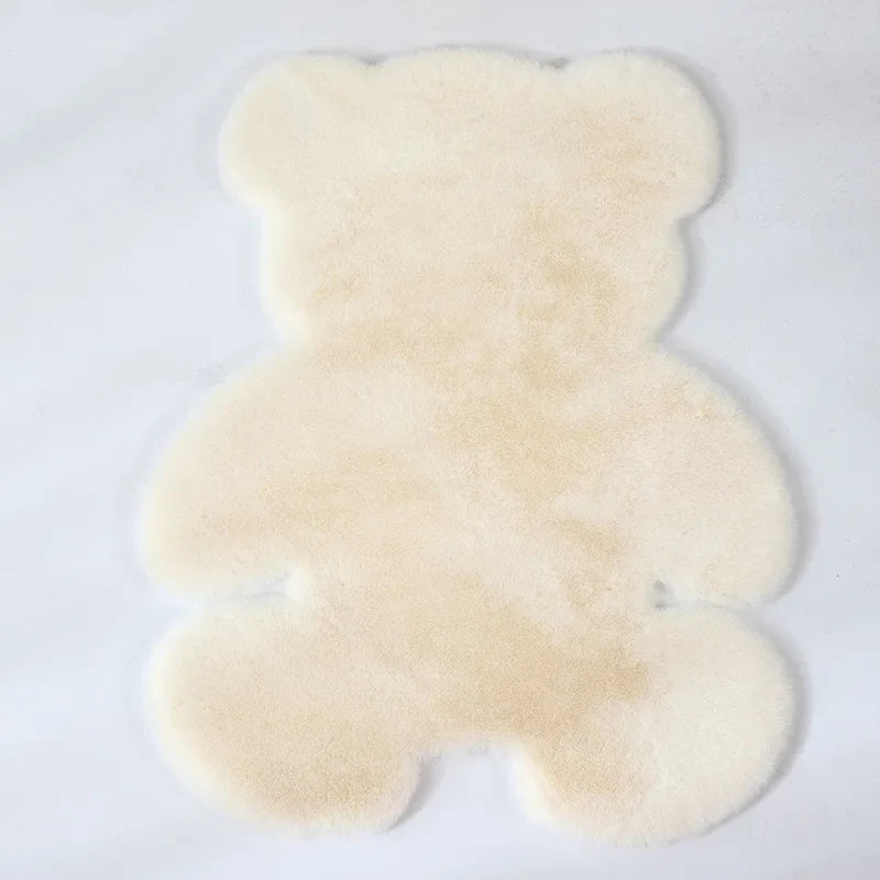 Afralia™ Soft Faux Rabbit Fur Floor Mat | Cozy Carpet for Sofa, Bedroom, Bedside