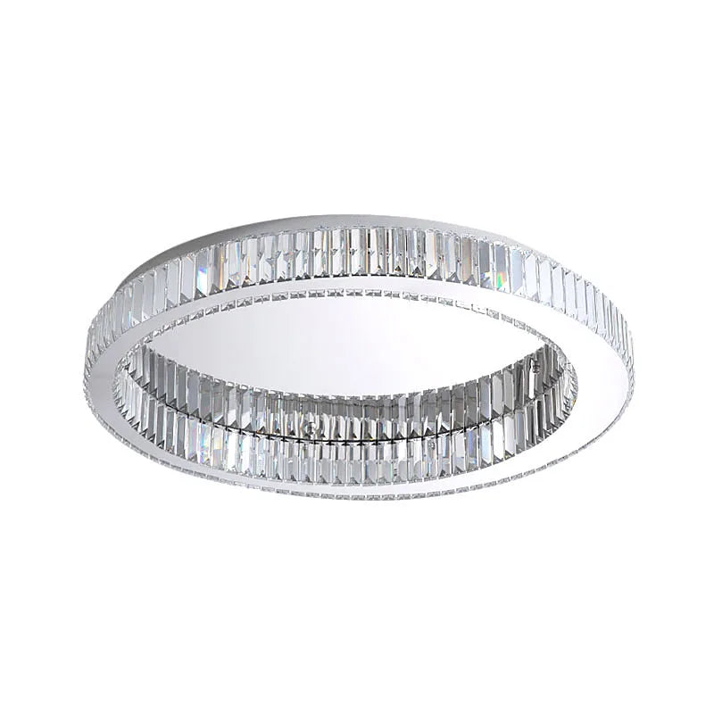 Afralia™ Crystal Round Ceiling Lamp for Modern Minimalist Indoor Lighting décor