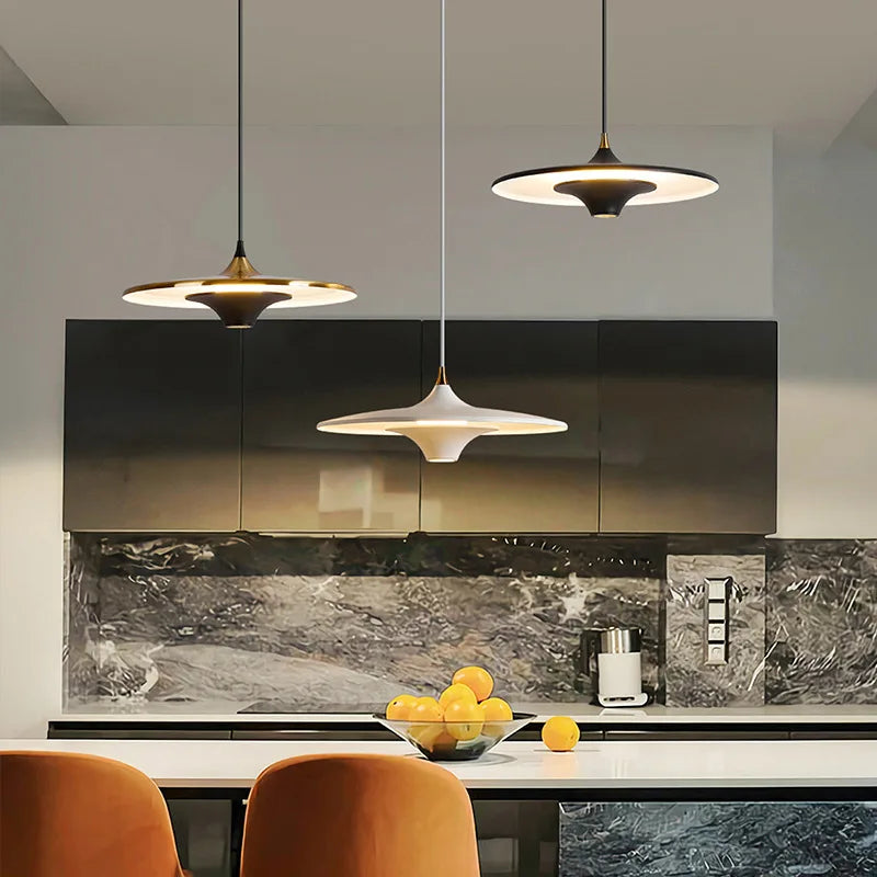 Afralia™ LED Flying Saucer Pendant Lights for Living Room Dining Bedroom Indoor Lighting