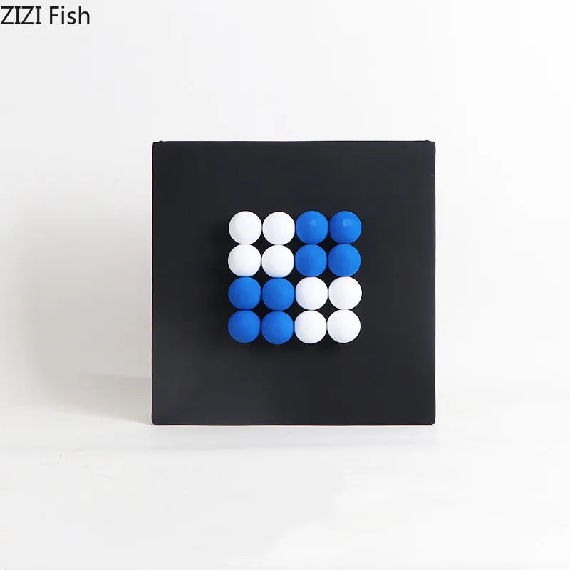 Afralia™ 3D Ball Hanging Wall Decor Ornaments Modern Living Room Background Art