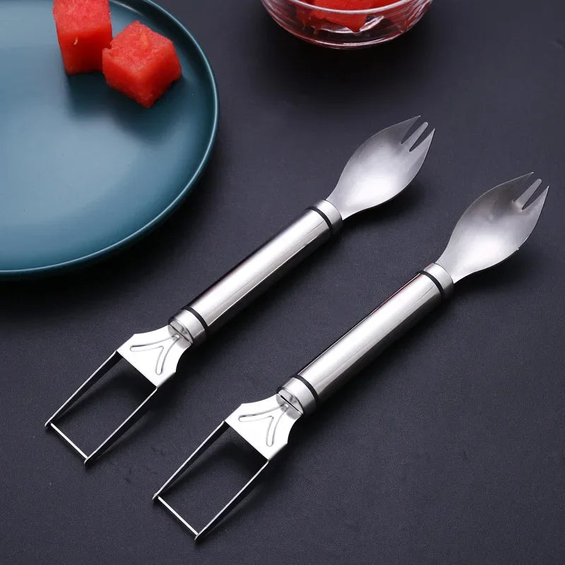 Afralia™ Watermelon Fork & Slicer Set for Easy Fruit Cutting