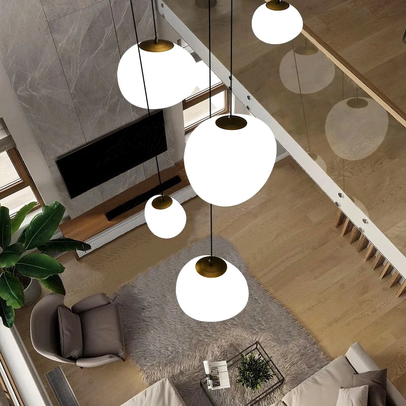 Afralia™ Modern Indoor Pendant Chandelier LED Ceiling Light for Living Room Dining Room