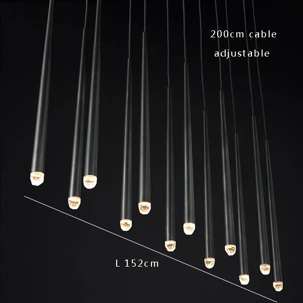 Afralia™ Crystal Water Drop Ceiling Chandelier for Classic Living Room Decor