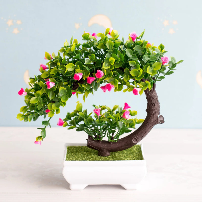 Afralia™ Artificial Bonsai Tree Potted Plant for Home, Hotel & Garden Decor