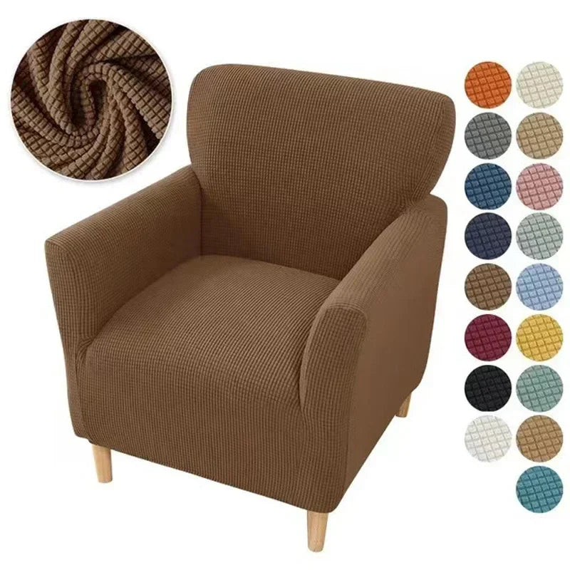 Afralia™ Plaid Velvet Sofa Cover: Adjustable Stretch Slipcover for Home Decor