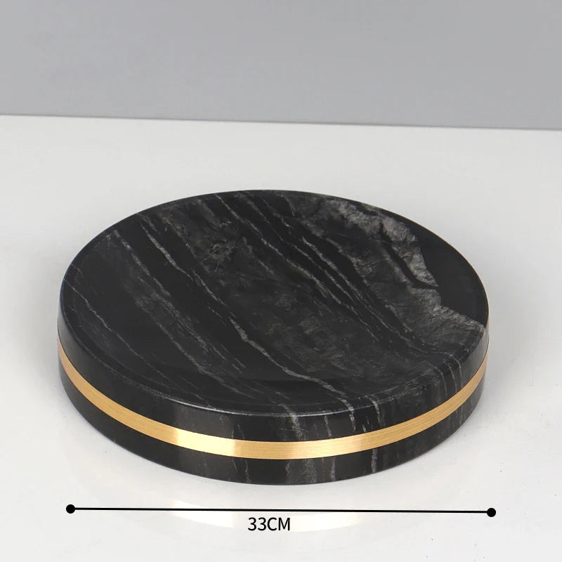 Afralia™ Black Marble Bathroom Accessories Set
