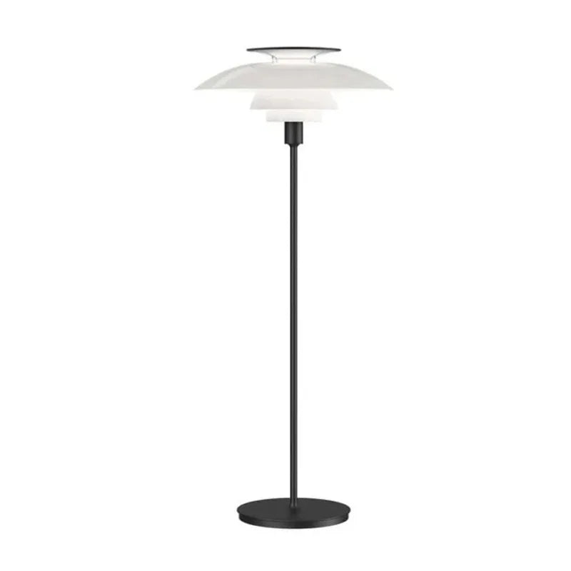 Afralia™ Nordic Metal Glass Floor Lamp with E27 Bulb